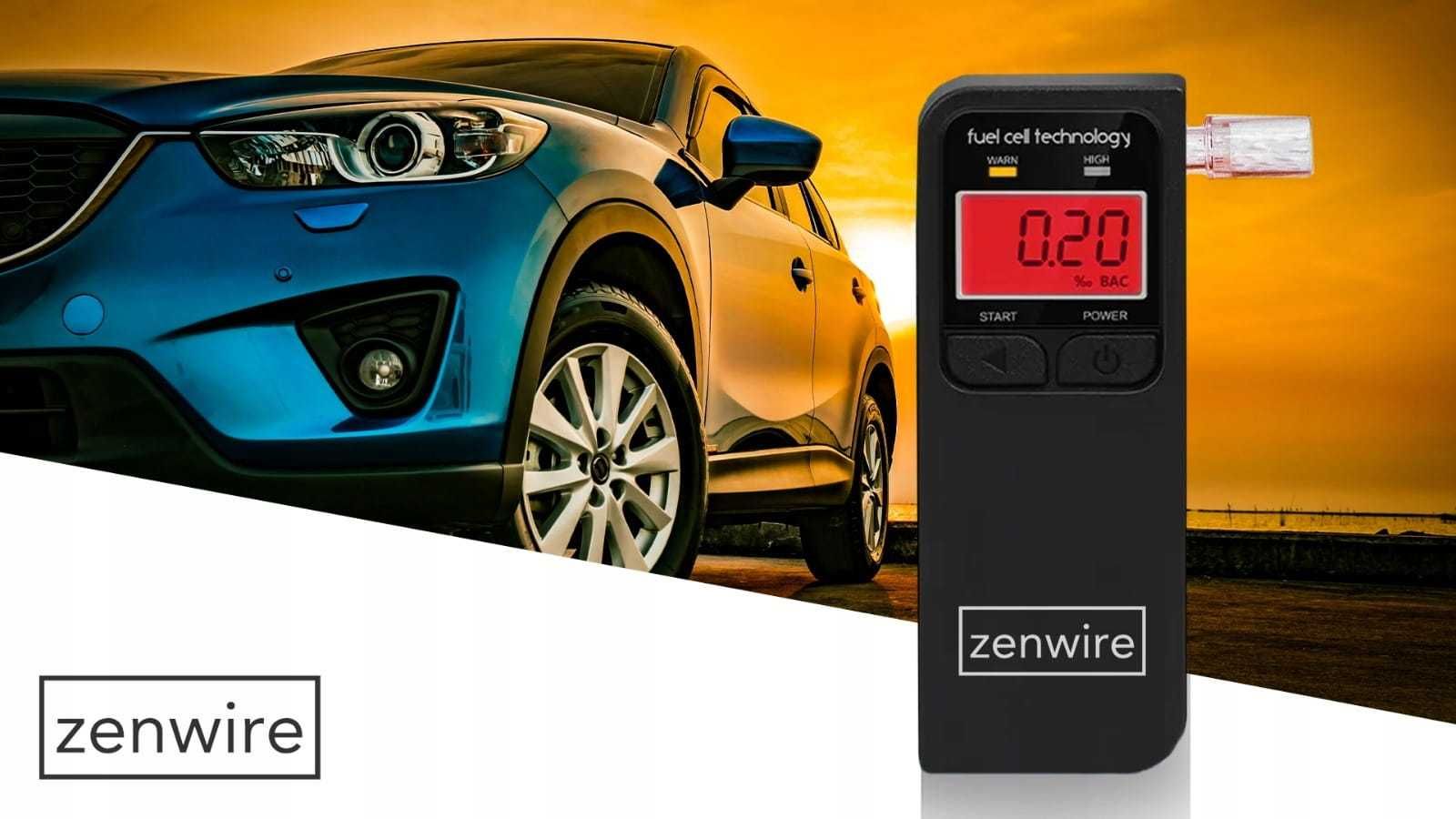 ALKOMAT Elektrochemiczny z Wyświetlaczem LCD Zenwire F4 z 5 ustnikami