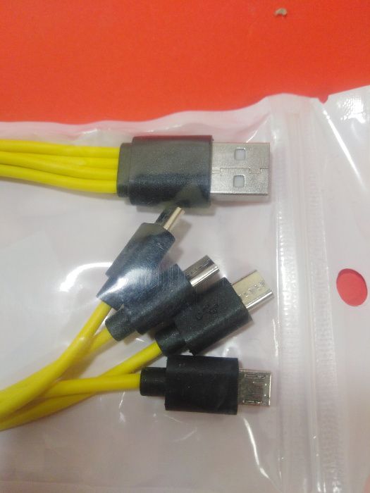 Зарядний кабель USB F / micro USB 4 in 1 (одразу 4 зарядки)
