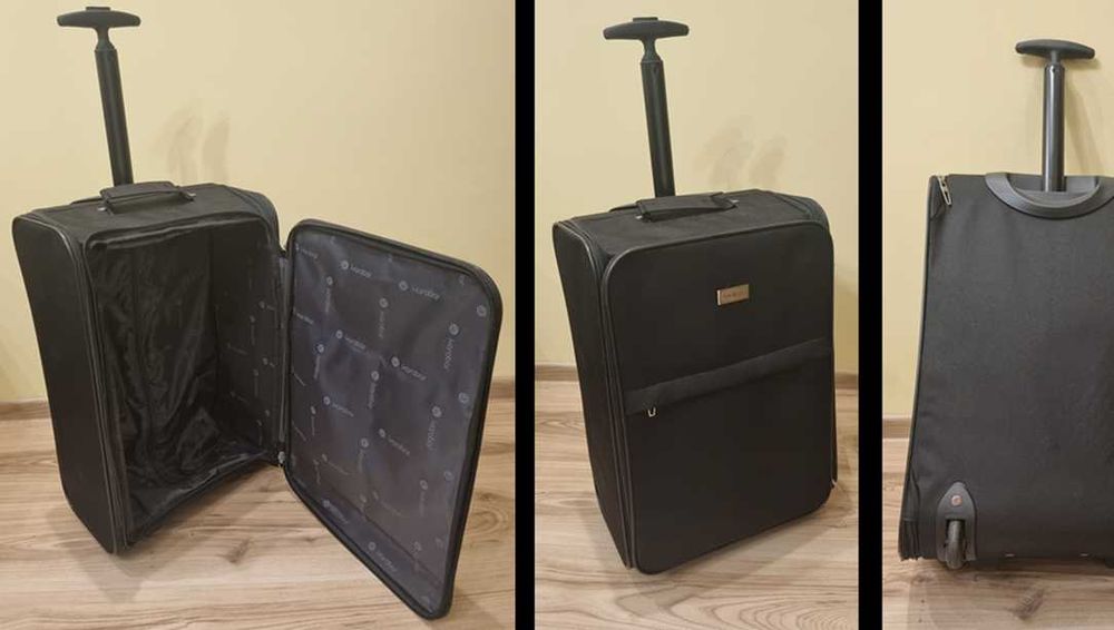 Karabar składana torba turystyczna samolotowa 20x35x52cm kółka, rączka