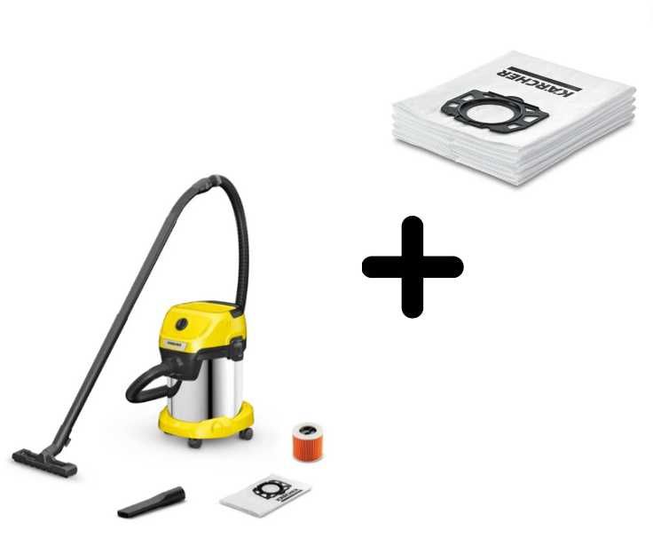 Пилосос Wd 3 premium + мішки ( 5 шт) / Пылесос Karcher , мешки Karcher