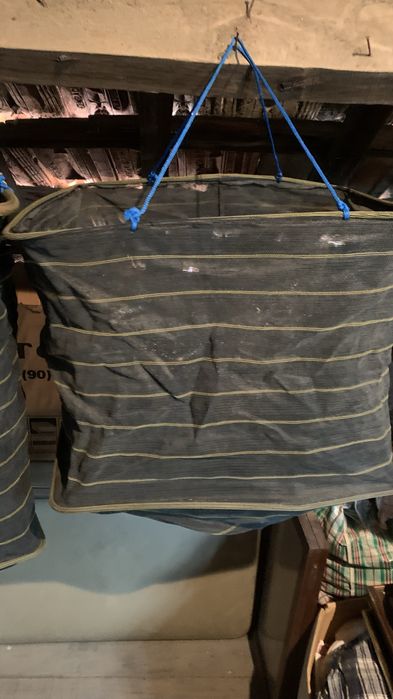 Sacos para peixe marca barros com saco de couro para levar ,