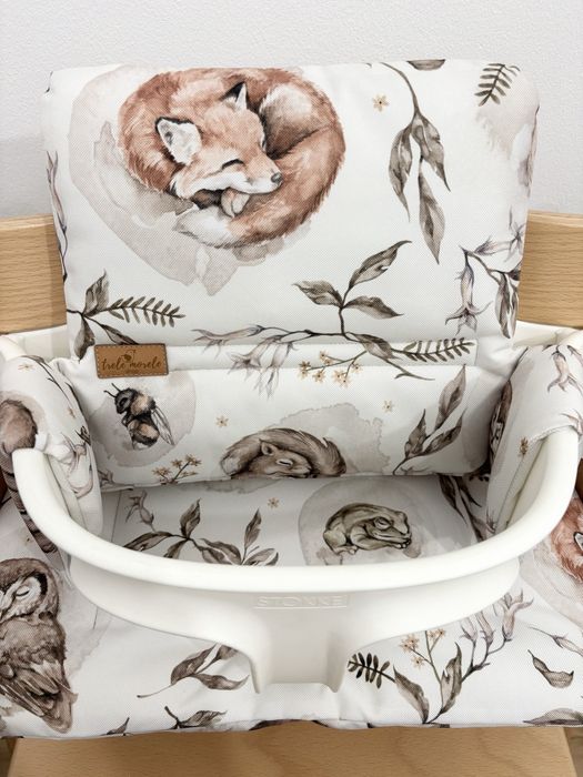 Poduszki wodoodporne do Stokke Tripp Trapp 2w1 śpiące zwierzęta