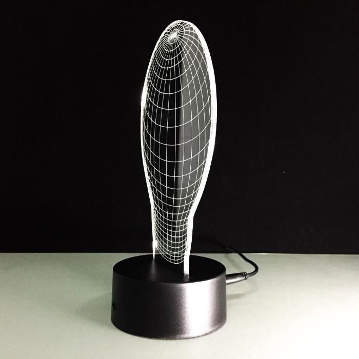 NOVO! Iluminação Acrílico LED Efeito 3D - Acrylic 3D Illusion Lamp LED