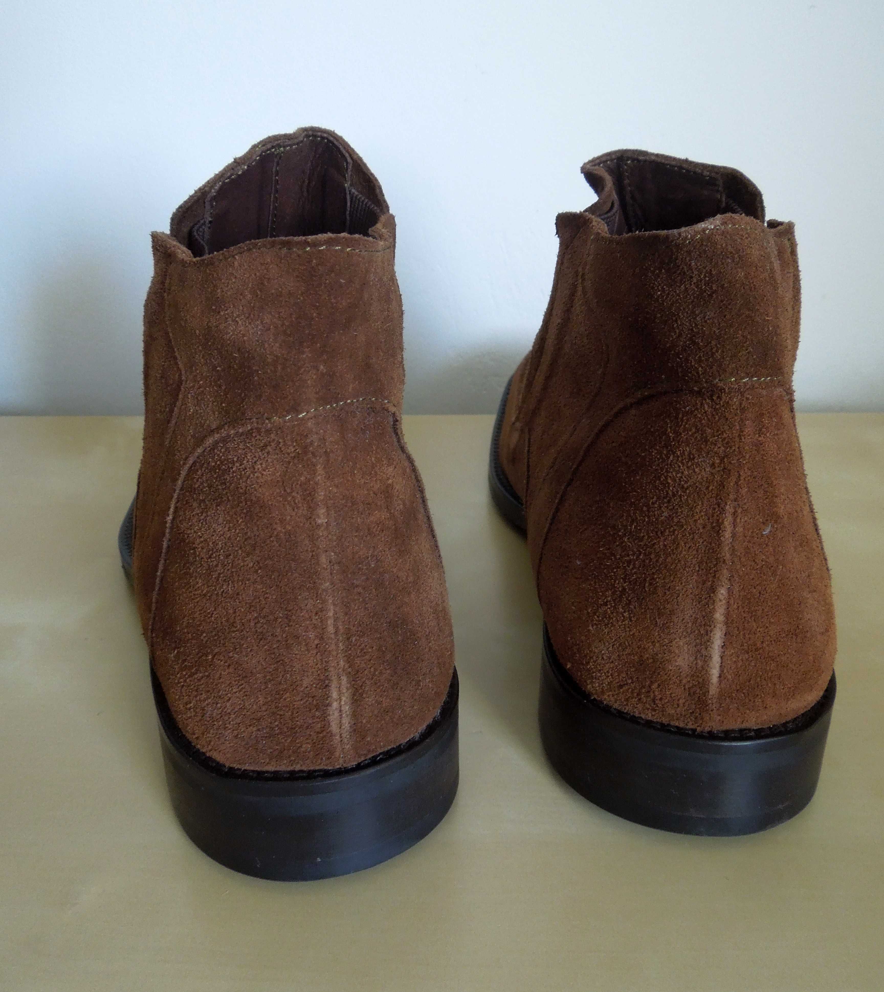 Botas / Botins Foreva - Homem - Camurça castanha - tamanho 44 - NOVAS
