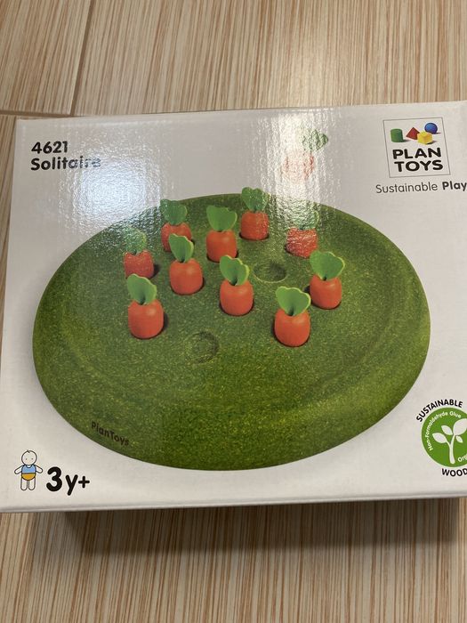 Drewniana gra Samotnik Plan Toys