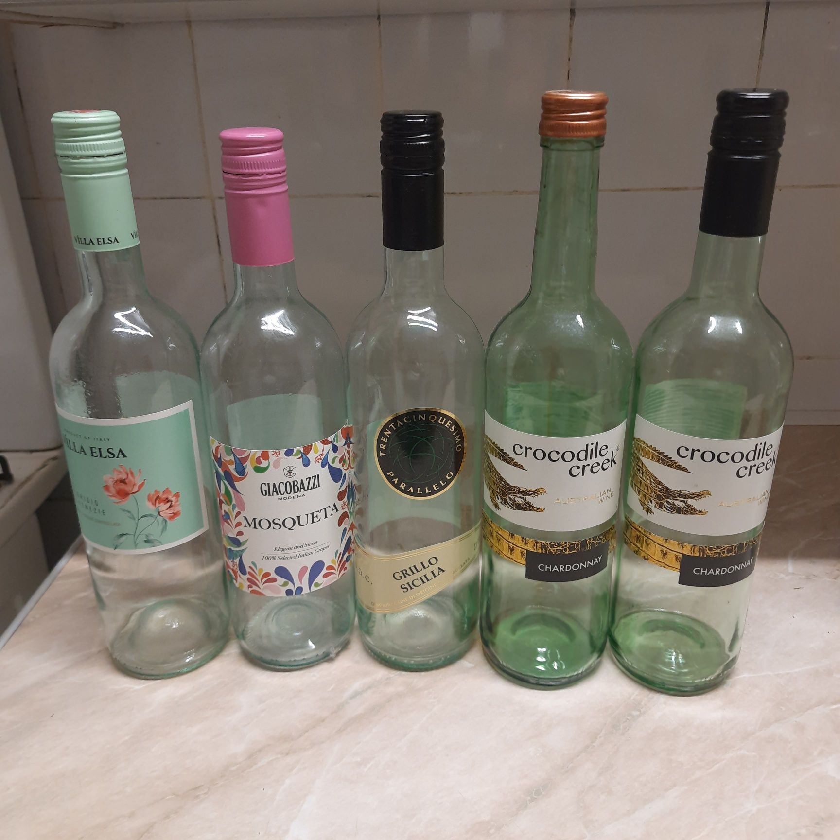 Пляшка скляна пуста з закруткою 0,5л 0,75л 1л, пляшки з корком,пробкою