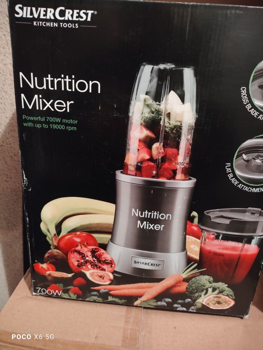 Silvercrest Nutrition Mixer 700W ze stali szlachetnej nowy