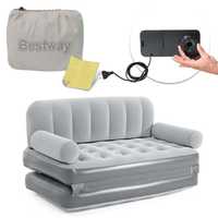 Sofa welurowa z wbudowaną pompką elektryczną 188x152x64cm Bestway