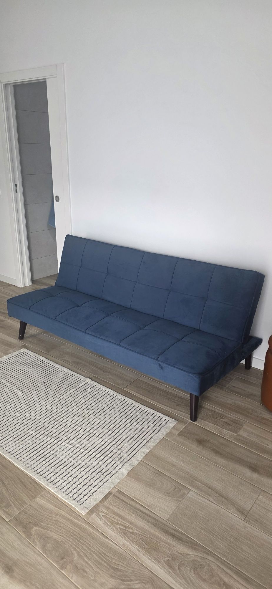 Vendo sofá cama azul