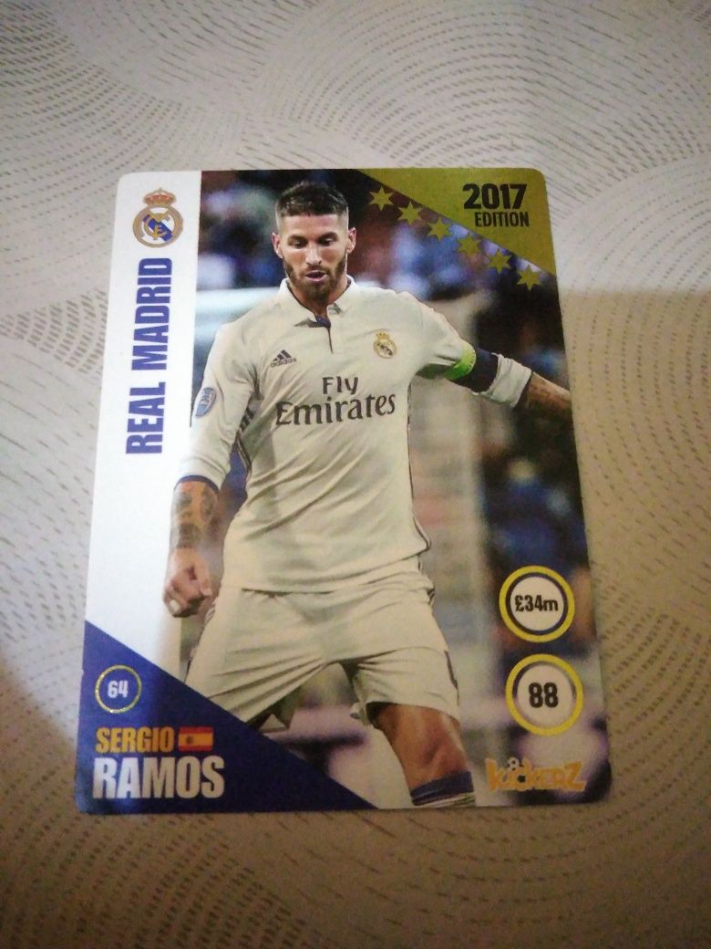 Karta Kickerz 2017 edition Ramos Real Madryt