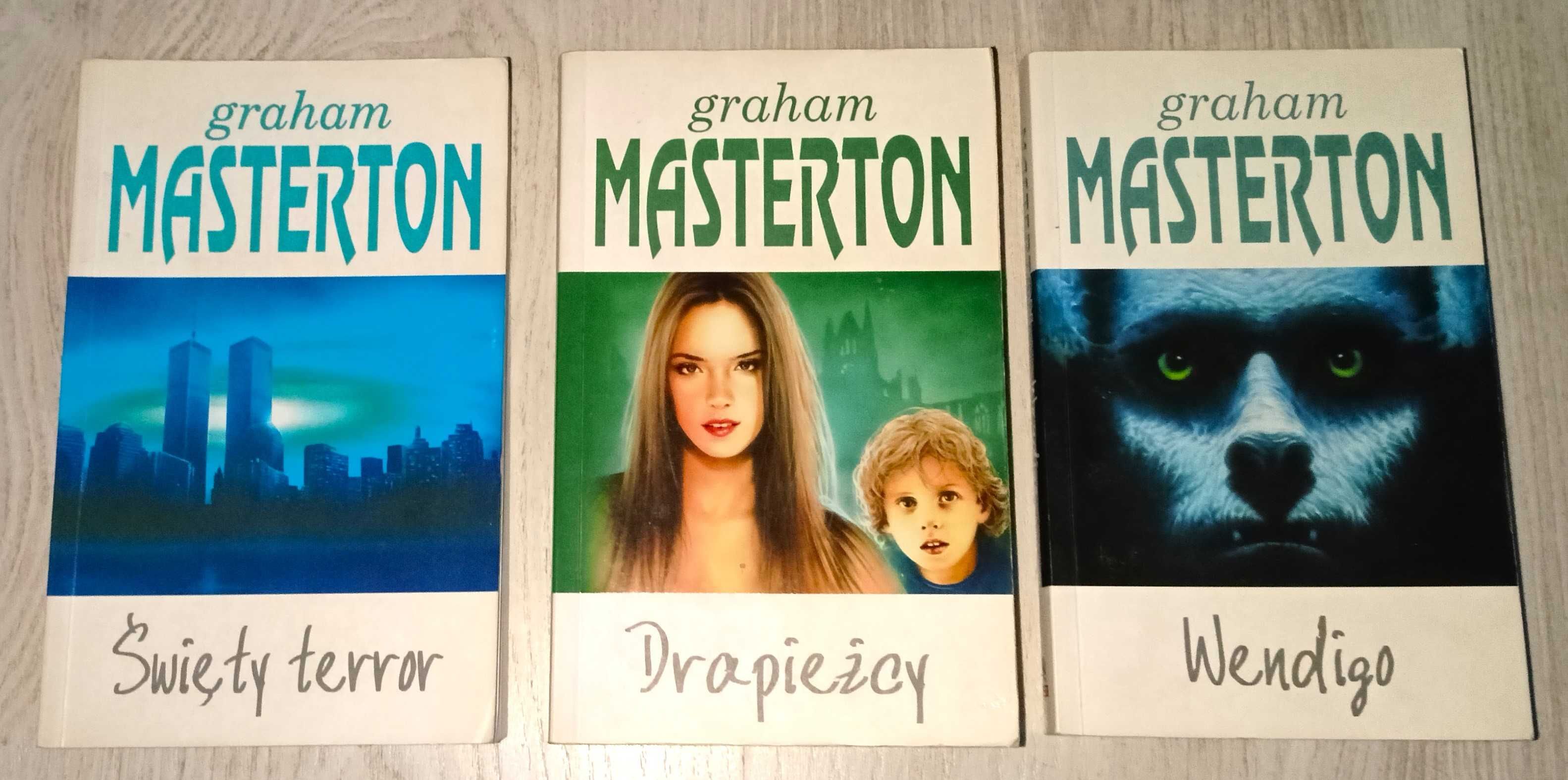 3x Graham Masterton Wendigo + Drapieżcy + Święty terror