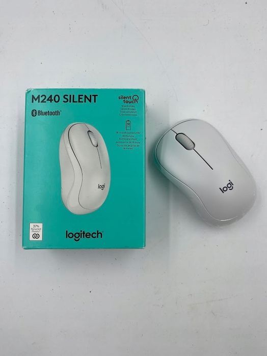 mysz logitech m240 silent bezprzewodowa bluetooth 4000dpi biała opis
