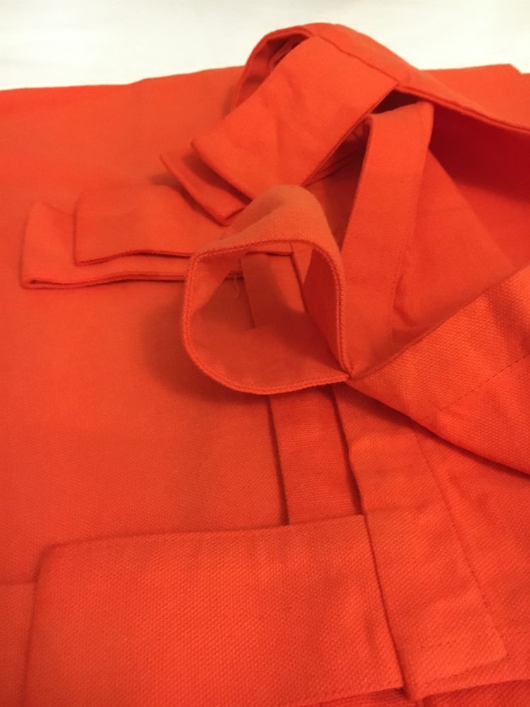 Cortina cor de laranja - 100% algodão