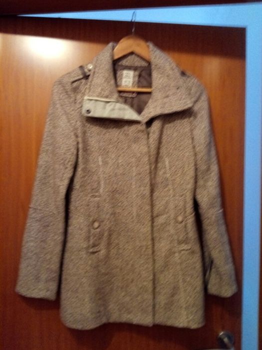 Casaco Castanho Xadrez fininho - Tm M