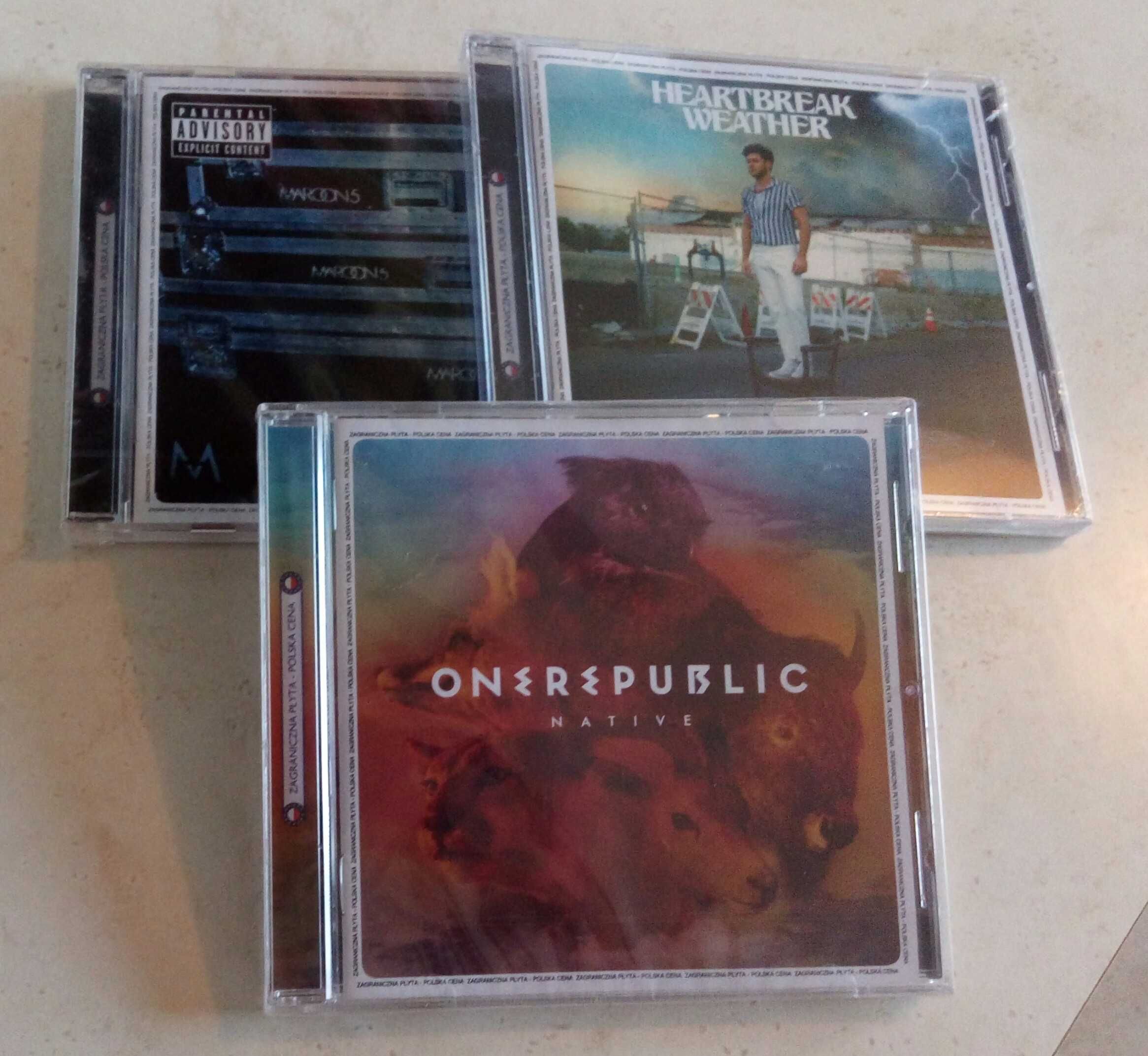 One Republic, Maroon 5 + Niall Horan - zestaw trzech nowych płyt CD