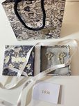 Dior kolczyki + komplet opakowań nowe