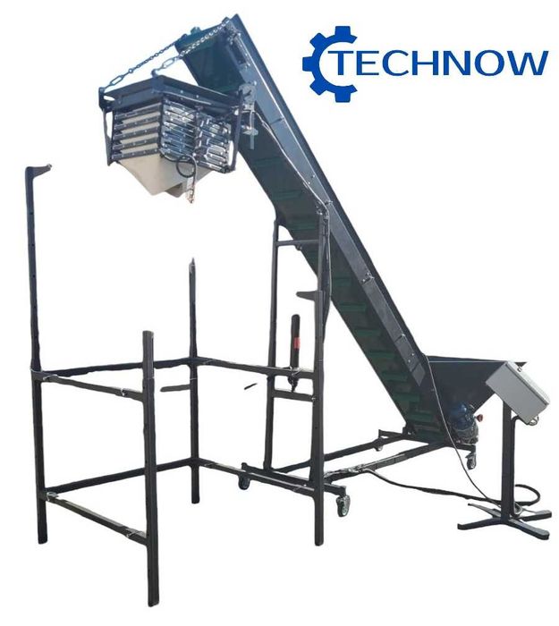 Automatyczny napełniacz kaskadowy do warzyw do BIG-BAG i skrzyniopalet