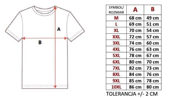 koszulka męska w modnych wzorach i kolorach rozmiary od L do 3XL