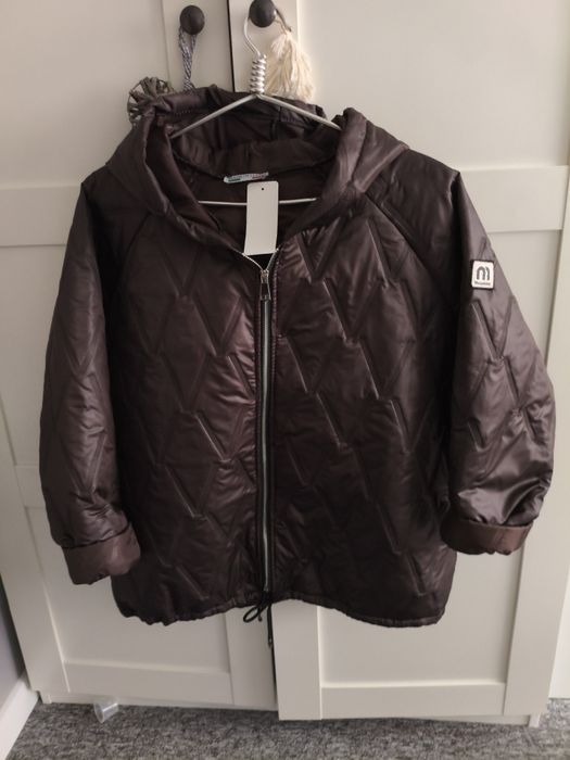 Kurtka czekolada brąz oversize