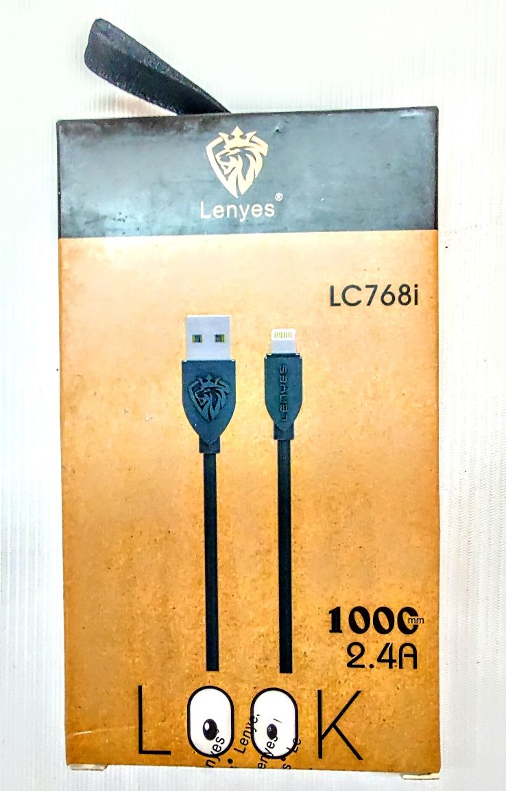 Кабель USB для iPhone ,Lightning,1 м:2;2,1;2,4;3А,-новый,в упаковке