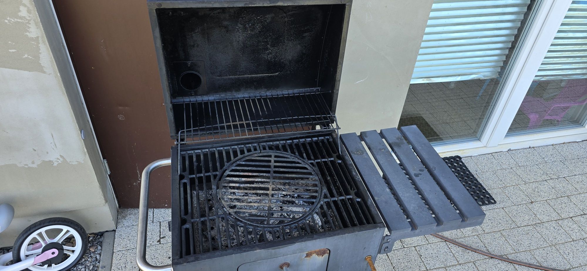 Gril węglowy landman grill chef zeliwny ruszt