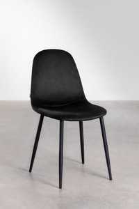 Cadeiras veludo preto