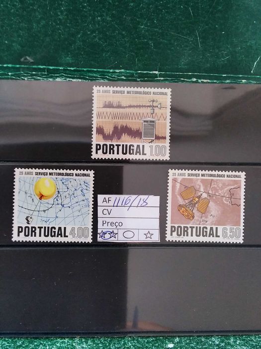 1971 25° Aniversário Do Serviço Meteorológico Nacional MNH **