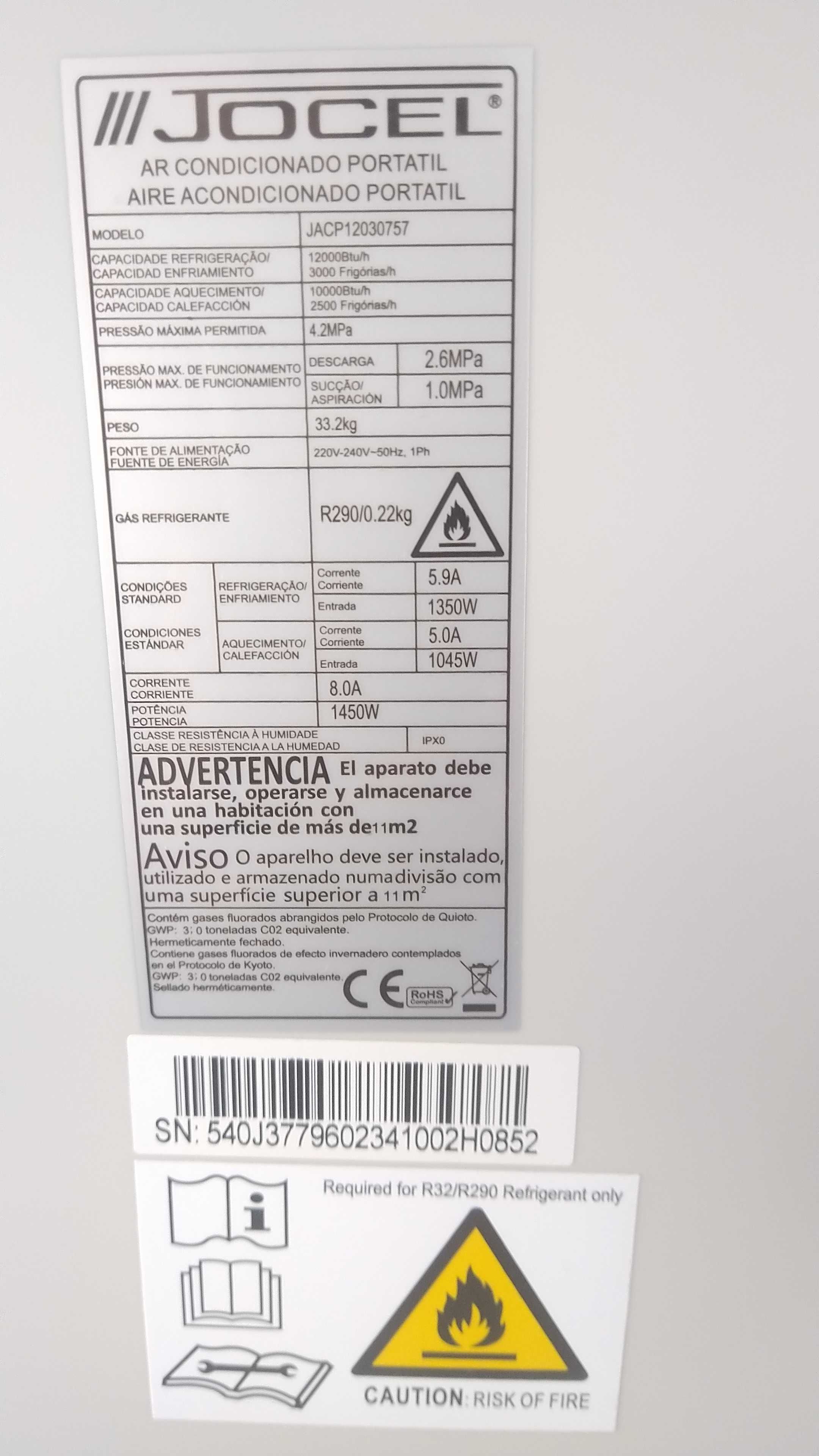Ar condicionado portátil