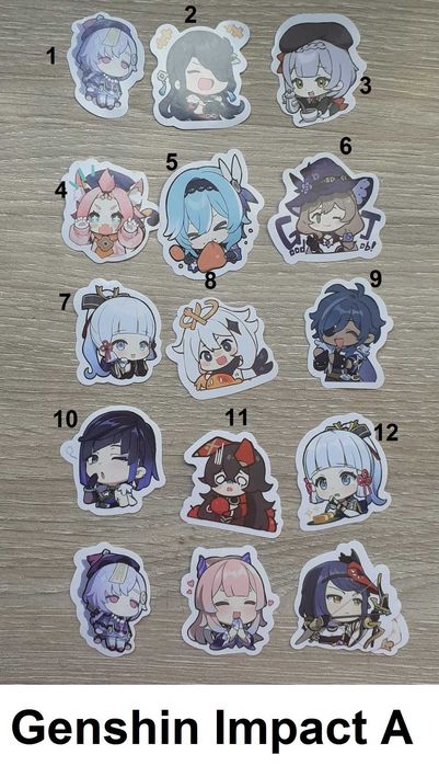 Genshin Impact stickers