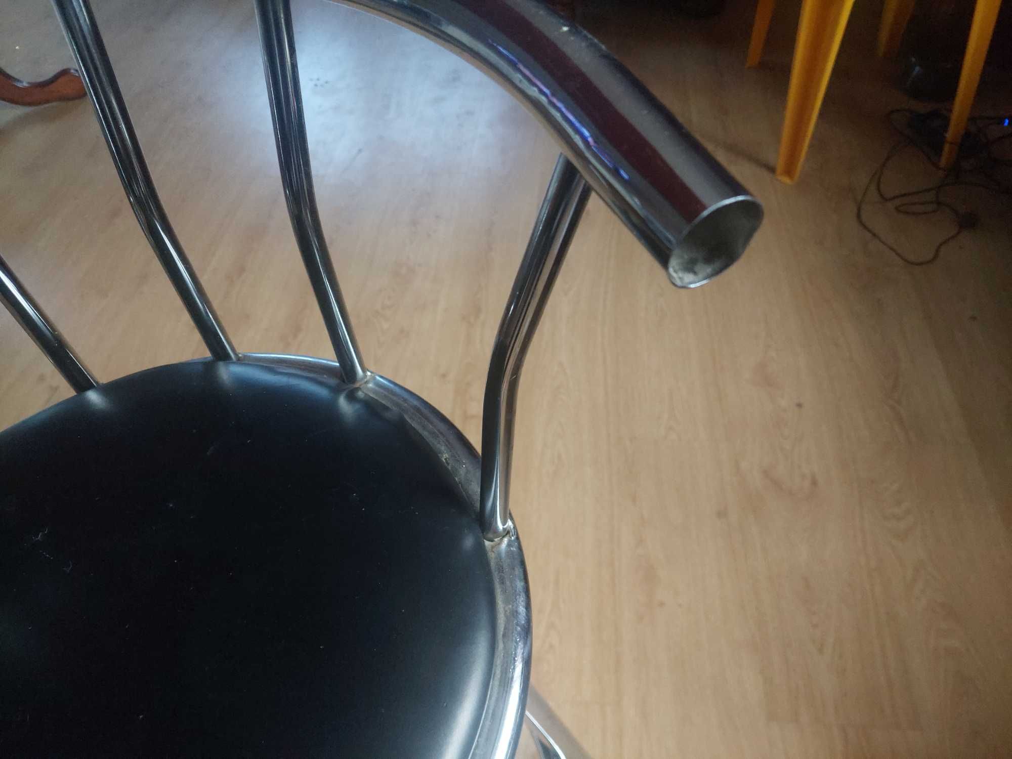 Hoker obrotowy chromowany 2 szt