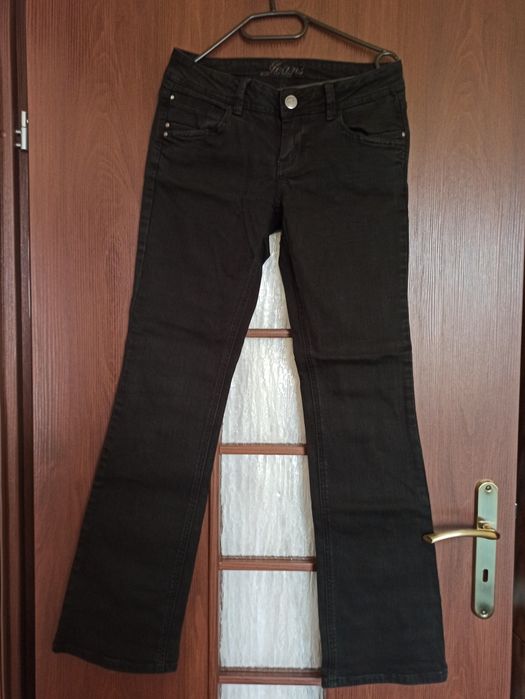 Prawdziwe jeansy spodnie 34 Orsay czarne