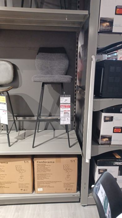 Pack cadeiras altas Paul cinzentas