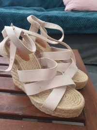 Bezowe espadryle H&M rozmiar 40