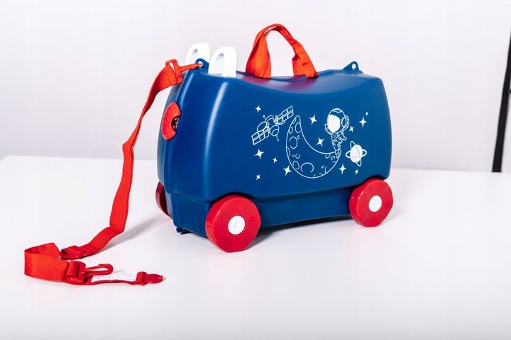 Walizka Dziecięca Jeżdżąca Podróżna Na Kólkach Jeździk Magic Travel Sp