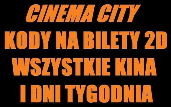 BILET 2D Cinema City CAŁY TYDZ. i PL bilety voucher vouchery kod kody