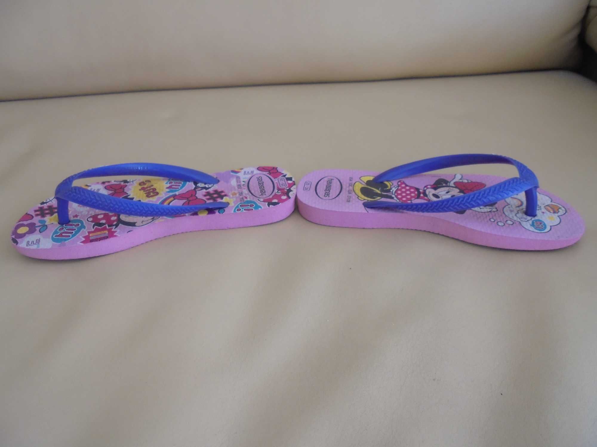 chinelos havaianas de menina bonitos