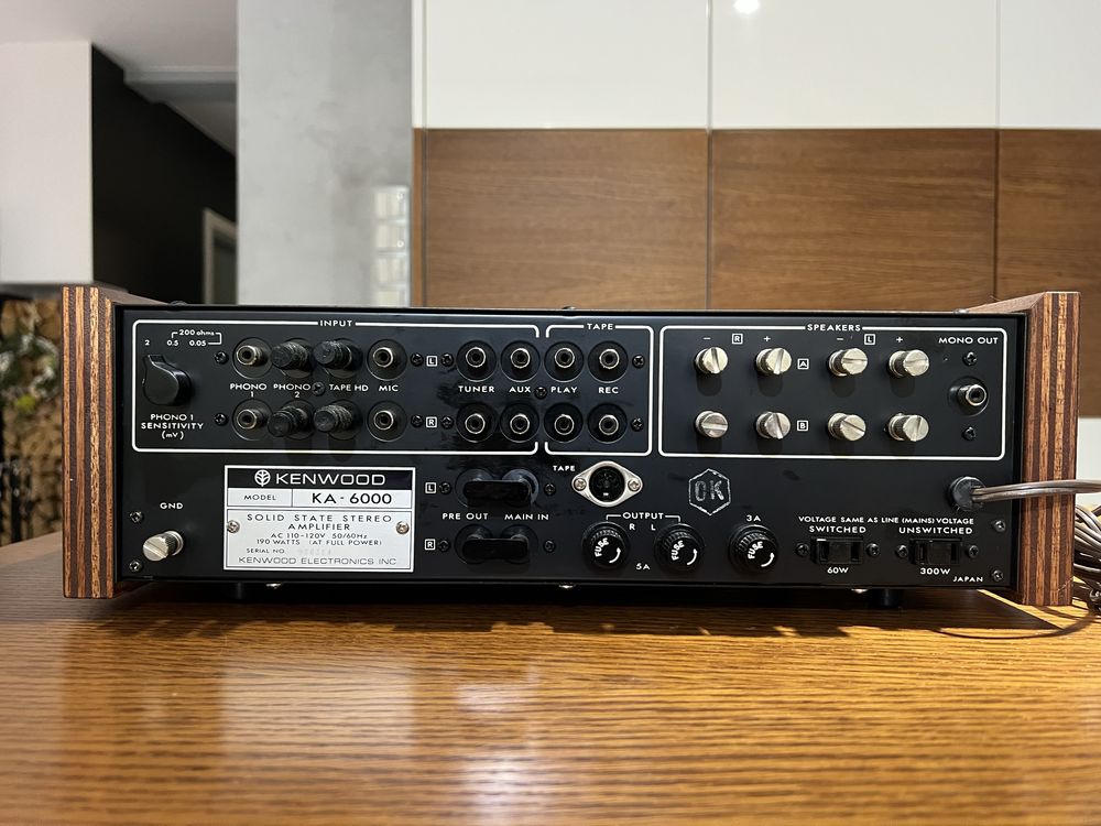 Kenwood KA-6000 Wzmacniacz Stan Perfekt !!! 110-120V