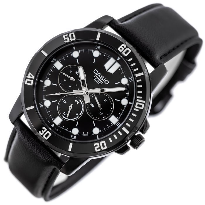 Zegarek Męski Casio Z Chronografem Mtp-Vd300Bl-1E + Box