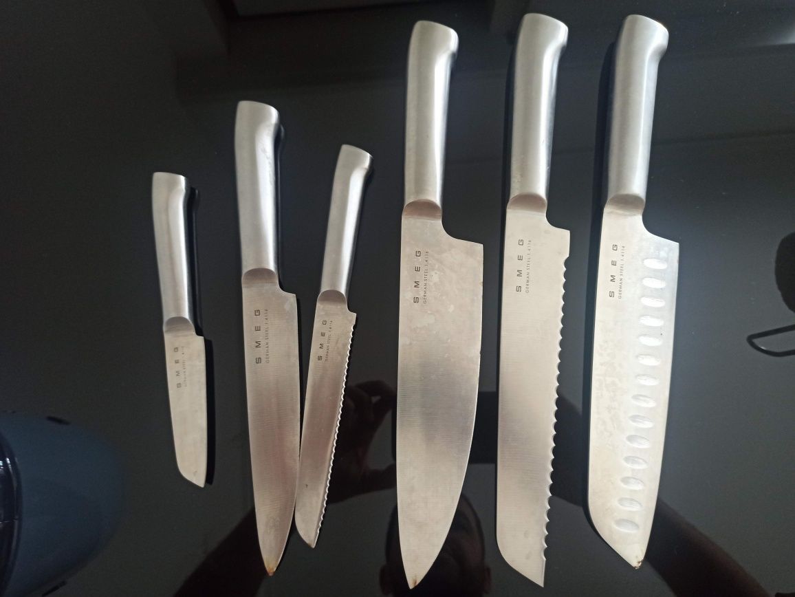 Suporte Facas + 6 facas SMEG