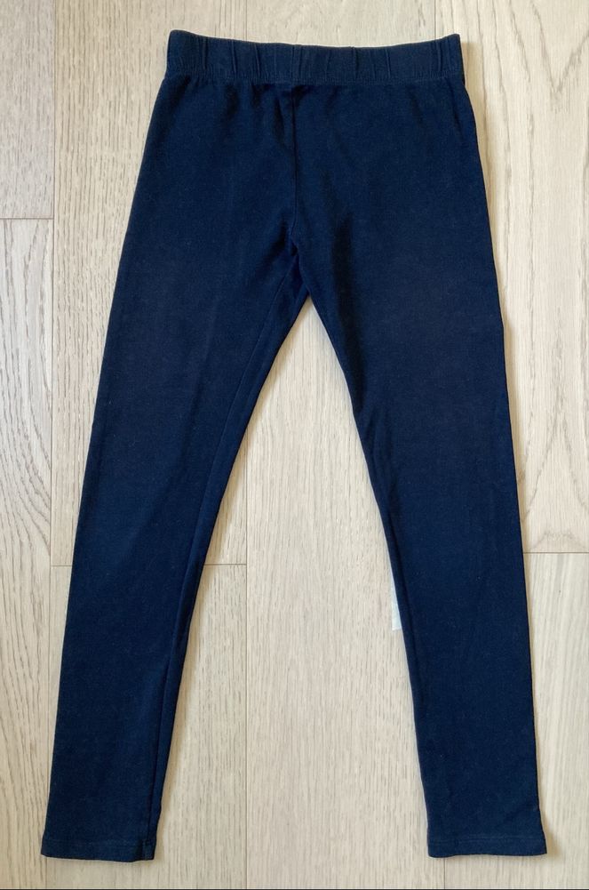 Legginsy spodnie czarne dziewczęce  H&M r. 140 !!