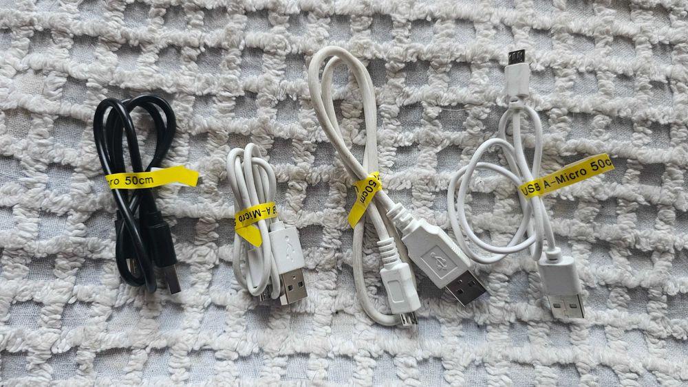 Micro USB - USB-A kabel 50 cm 4 sztuki