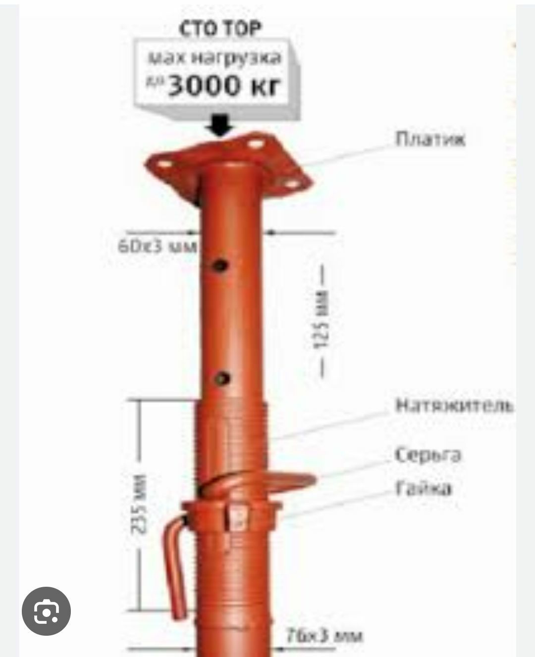 Стойки телескопические