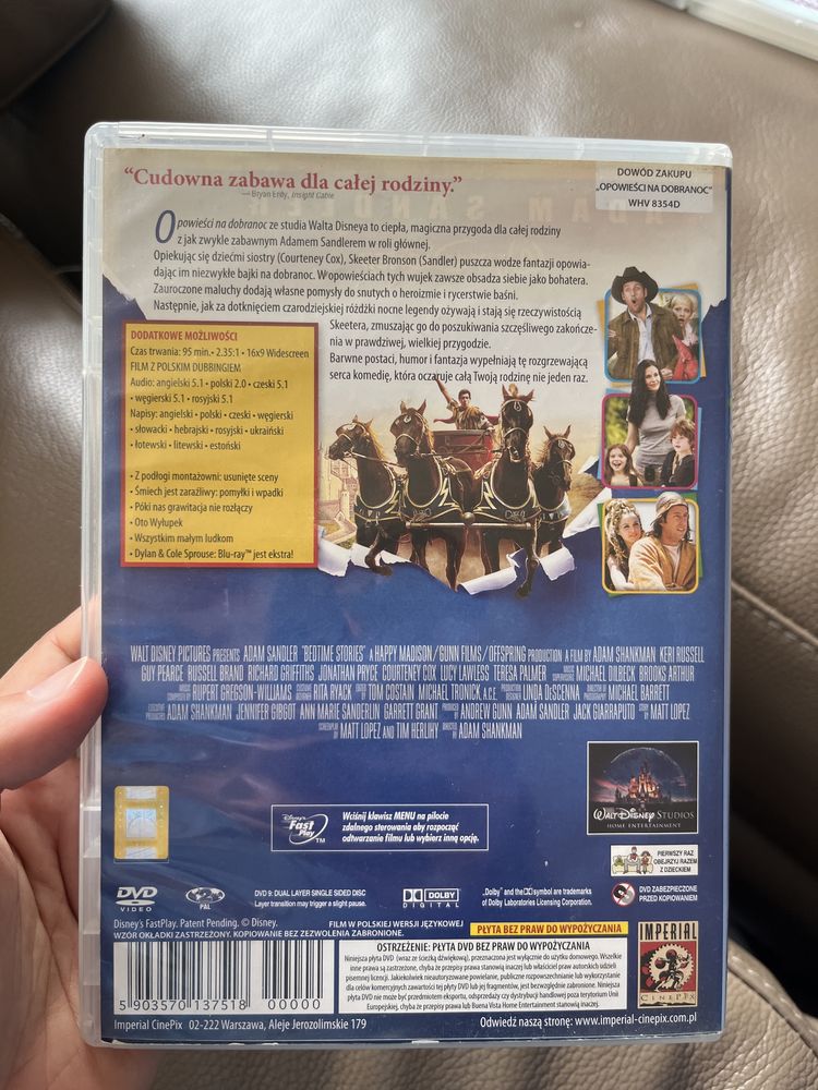 Plyta DVD Opowieści na Dobranoc bajka Adam Sandler