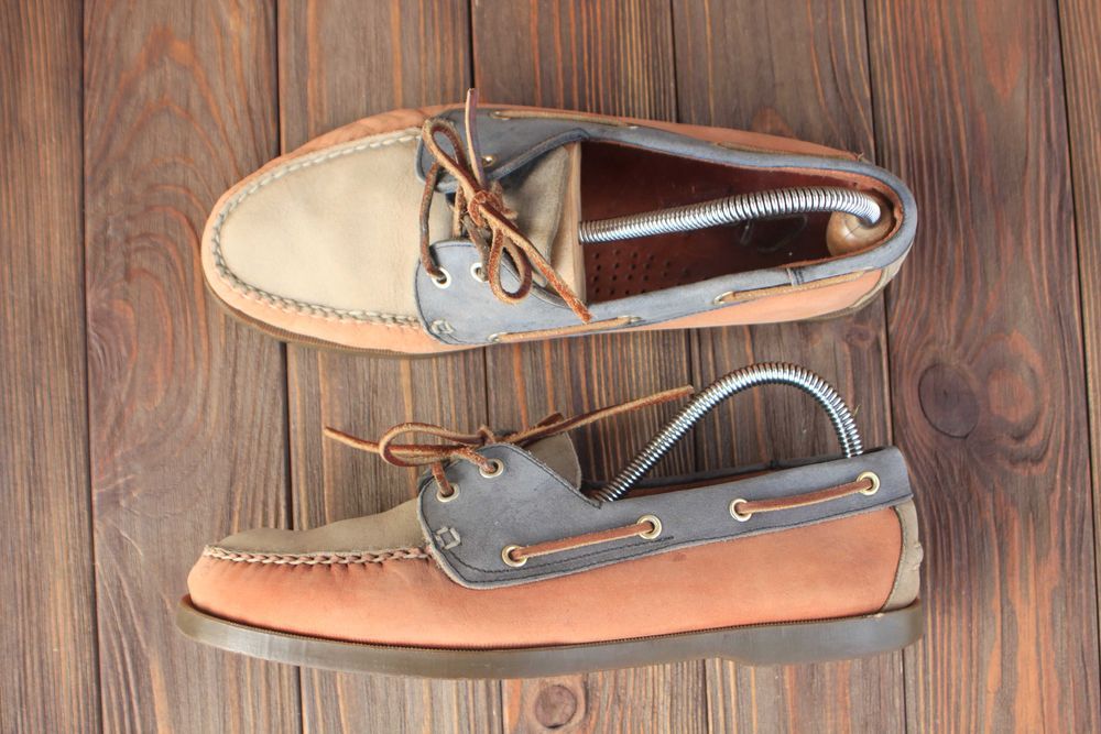 Топсайдеры Clarks кожа Англия 42р туфли мокасины топсайдери