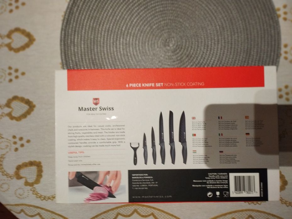 Conjunto facas de Cozinha MASTER SWISS Novas