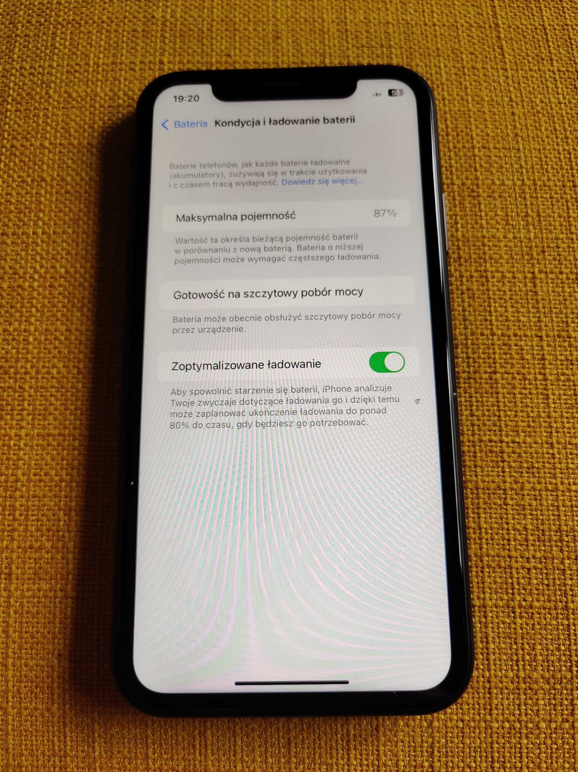 iPhone XR 64GB 87% baterii, czarny