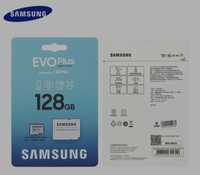 Samsung EVO Plus 128 microSD + SD адаптер