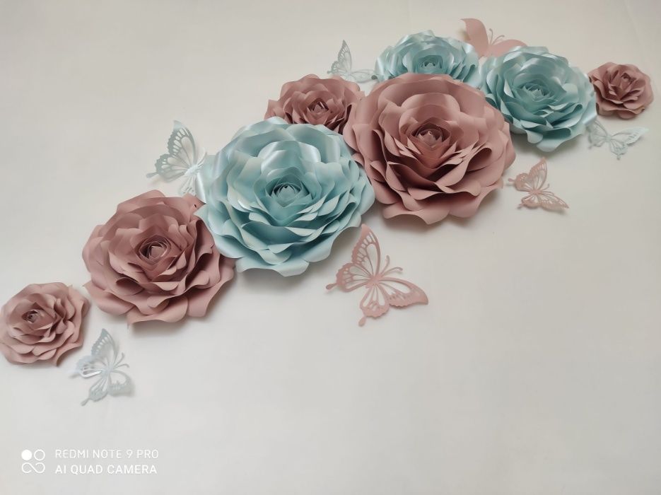 Róże 3D z papieru