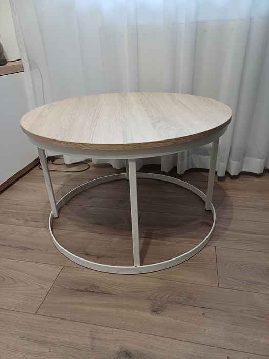 Stolik kawowy dąb sonoma/ biały