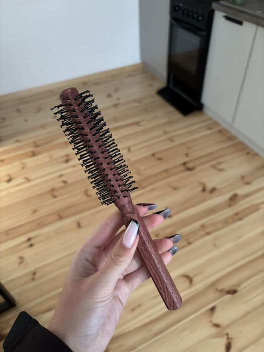 Nishman Round Brush - szczotka drewniana do suszenia i modelowania, 39